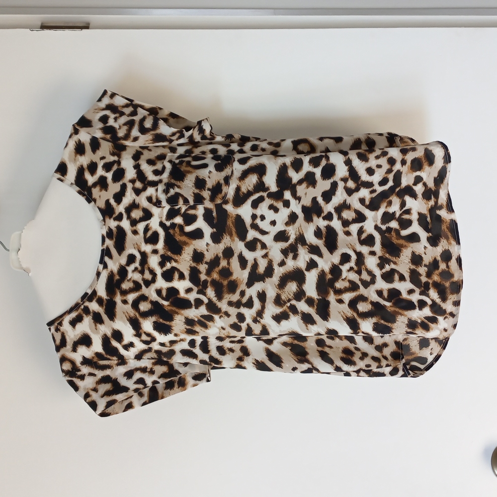 Lily White animal print blouse